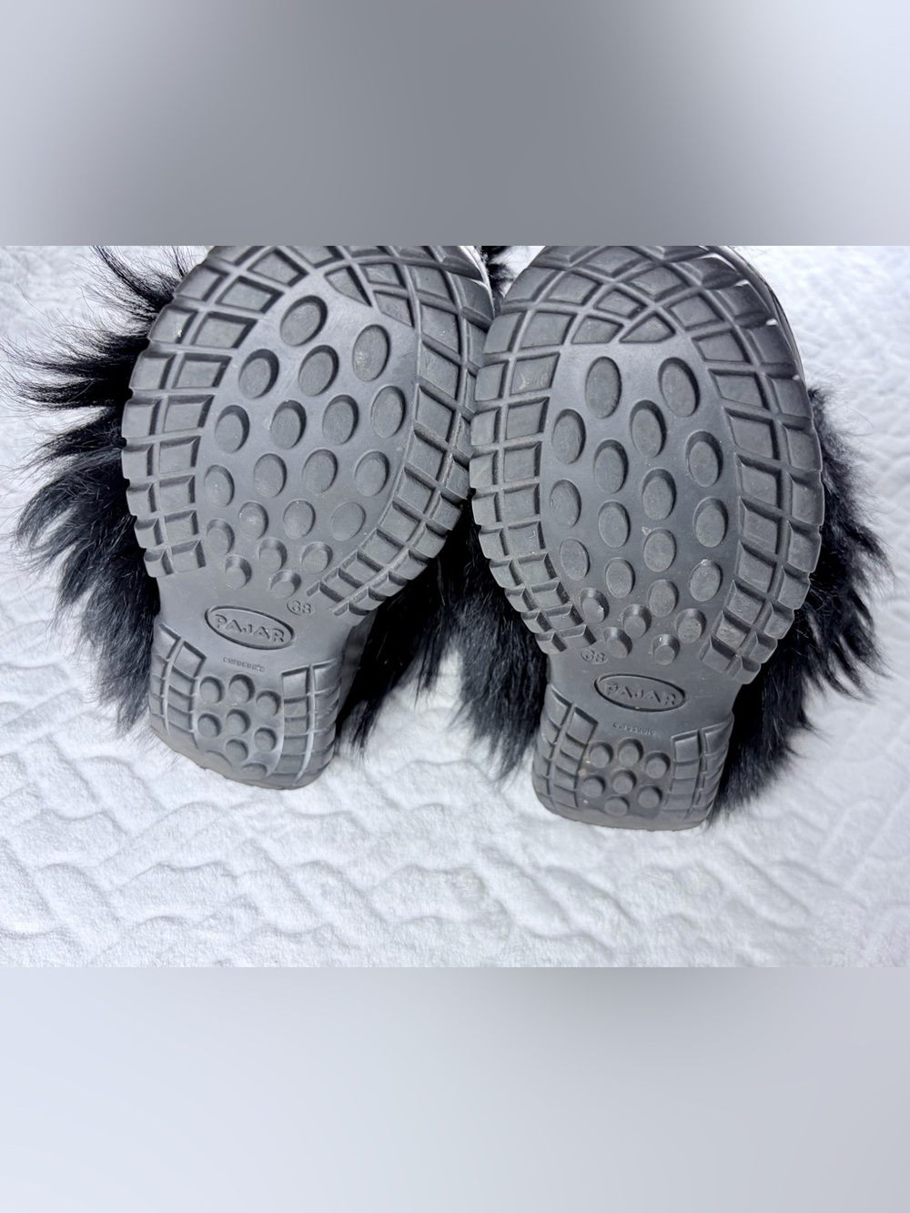 Pajar Made in Italy Goat Hair Boots Women’s Size 7.5 shearling lined Eurosole - Picture 7 of 10